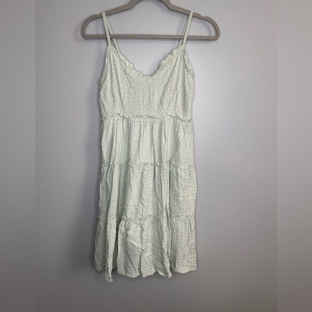 Sim & Sam Eyelet Tiered Ruffle Dress - Picture 2 of 3